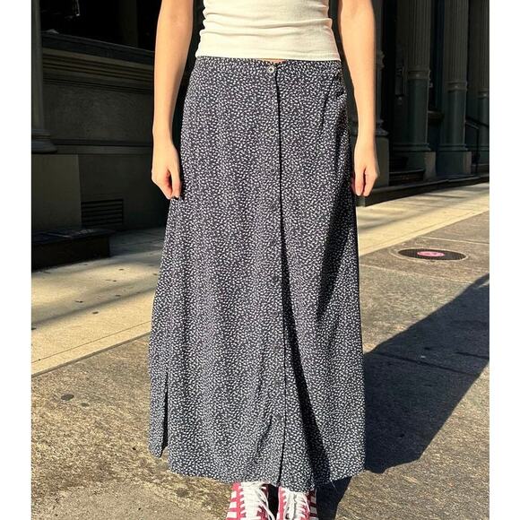 BRANDY MELVILLE Safa Floral Button Down Maxi Skirt Small S - Picture 11 of 11